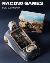 Adventure Racing Blue 3d Games Console Toy Educational Interactive Electronic Music Steering Wheel for Kids Racing Game